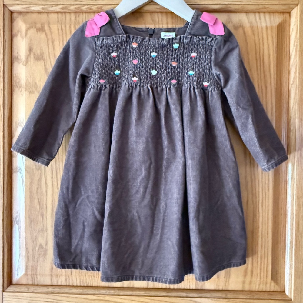 Gymboree Corduroy Cupcake Dress with Bows